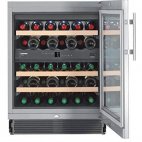 UWTes1672 Cantina vini LIebherr sottopiano H.85 cl.A porta vetro/inox