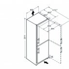 CNbs4015 Liebherr Frigorifero Combinato NoFrost 60cmA++