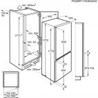 SCB418F3LS Frigo congelatore incasso AEG A+